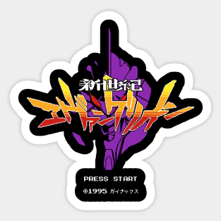 Neon Pixels Sticker